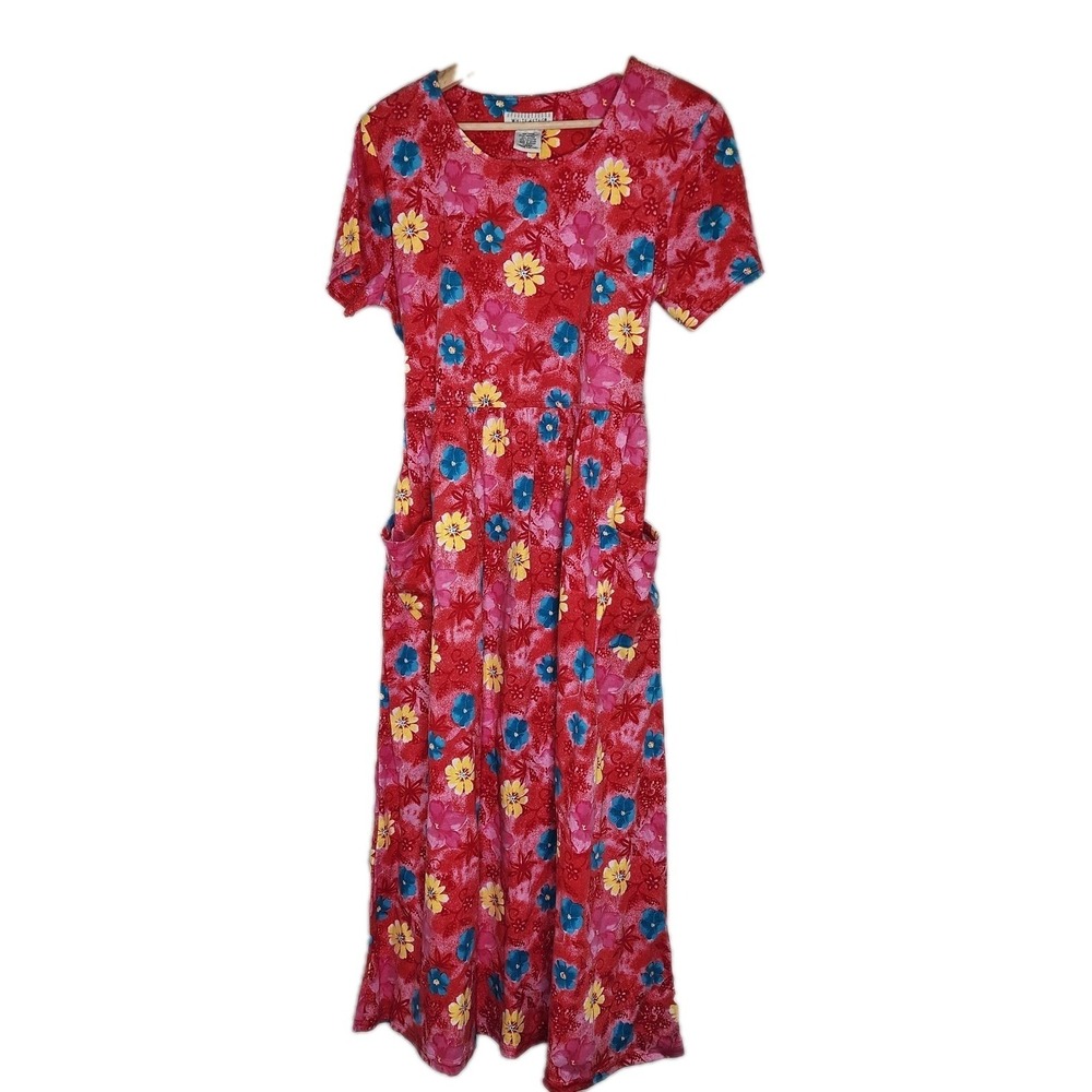 WHITE STAG Maxi Dress‎ Size L 12/14 Floral - Picture 3 of 9